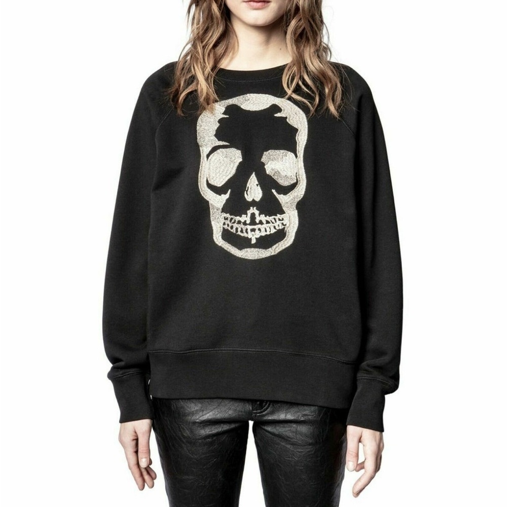 Zadig Voltaire 💀Zadig&Voltaire METALLIC SKULL SWEATSHIRT M ⚡